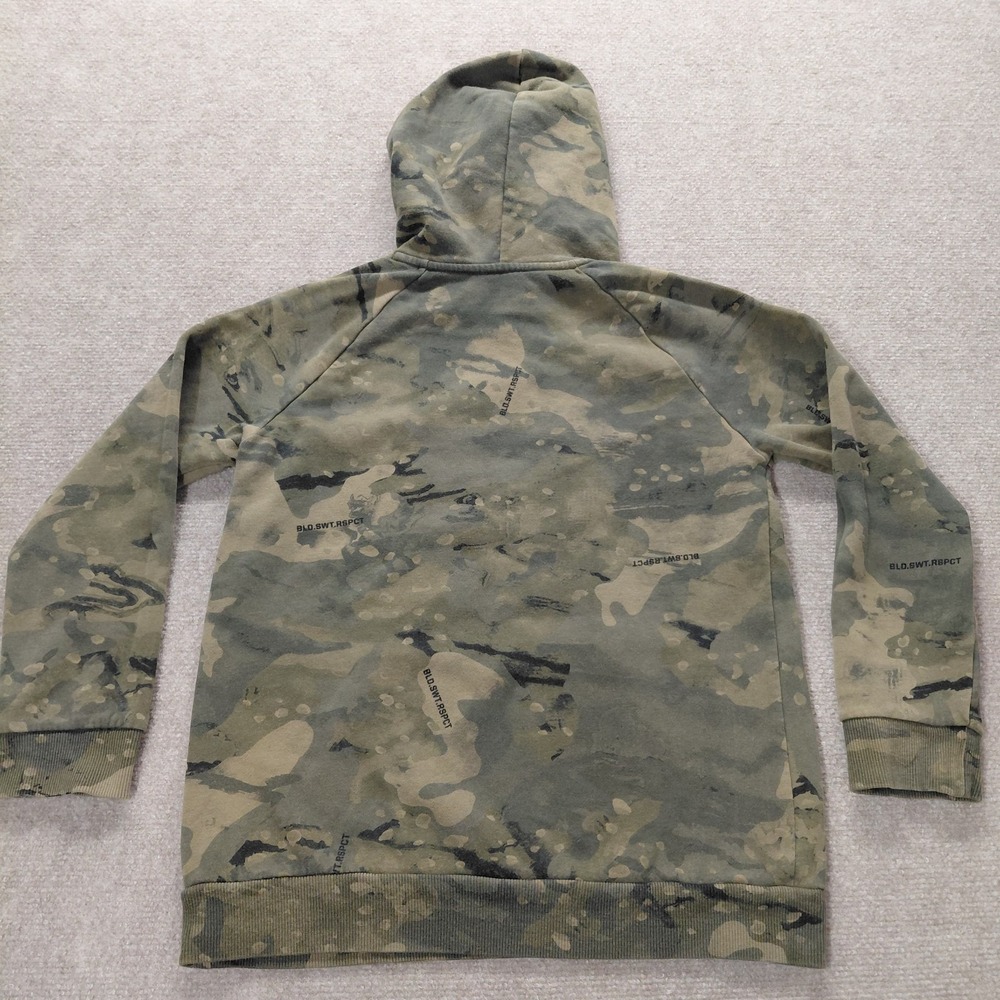 Under Armour Youth Boys L Project Rock Feedom Hoodie Camo Green USA Sweatshirt - Picture 6 of 9